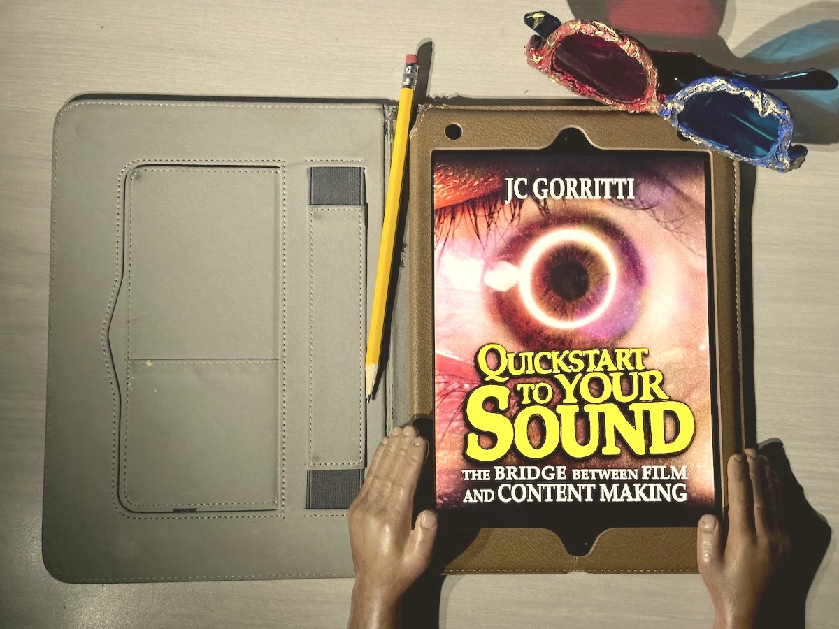 Quickstart to Your Sound eBook mockup on an iPad creator desk setup.